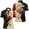 Goofygear Retro Canada Flag Dark Galaxy Custom Billiard Balls Pool Shirt For Men, Patriotic Billiard Shirts