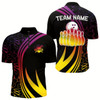 Goofygear Black Mens Bowling Shirts Custom Colorful Neon Team League Bowling Jerseys, Gifts For Bowlers Style 2