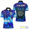 Goofygear Comic Blast Dartboard Custom Blue Darts Shirt For Men - Name & Team For Players