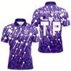 Goofygear Aim The Tip Arrow Pattern Custom Dart Shirts For Men, Funny Dart Team Shirts Dart Jerseys Purple Style 2