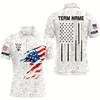 Goofygear Personalized American Flag White Billiard Men Shirts Custom Patriotic Billiard Jerseys