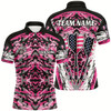 Goofygear Pink Grunge Camo Darts Arrow Us Flag Men Darts Shirts Custom Camo Darts Jersey Team Shirts Style 1