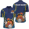 Goofygear Custom Funny Turkey Bowling Team Shirts For Men, Thanksgiving Bowling Uniform Bowler Outfit Style 1