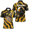 Goofygear Personalized Grunge Yellow Dartboard Skeleton Darts Shirts For Men Custom Cool Darts Team Jerseys