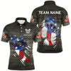 Goofygear Personalized Grey Grunge American Flag Darts Shirts For Men Custom Patriotic Darts Team Jerseys Style 2