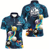 Goofygear Personalized Blue Billiard Balls Gear Pattern Men Billiard Shirts Custom Colorful Billiard Jerseys