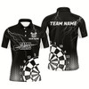 Goofygear Personalized Black White Lightning Darts Shirts For Men Best Custom Cool Darts Team Jerseys