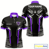 Goofygear Black And Purple 8 Ball Pool Wings Custom Camo Billiard Shirt For Men, 8 Ball Billiard Team Jersey Style 1