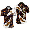 Goofygear Personalized Funny Pumpkin Pattern Halloween Darts Shirts For Men, Halloween Gifts For Darts Lover Style 1