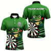Goofygear Personalized Green Funny Frogz Darts Shirts For Men Custom Darts Team Jerseys Outfit, Darts Gifts