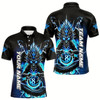 Goofygear Personalized Blue Glowing Dragon Billiard Shirts For Men Custom 8 Ball Team League Billiard Jersey Style 1