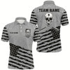Goofygear Personalized Grey Us Flag Skull Billiard Shirts For Men Custom Patriotic Billiard Pool Jerseys