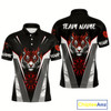 Goofygear Custom Men'S Dart Team Shirt With Roaring Tiger Dartboard - Silver & Black Jersey