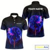 Goofygear Colorful Gradient Dragon Dartboard Blue Men'S Darts Shirt - Custom Name & Team Jersey