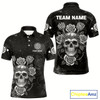 Goofygear Roses Skull Dart Arrows Men'S Grunge Darts Shirt - Custom Name For Darts Jersey Style 1