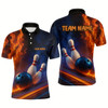 Goofygear Custom Bowling Polo Shirts 3D For Men Bowling Jersey Polo Gift