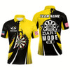 Goofygear Personalized Yellow Dart Mode On Men Darts Polo Shirt Custom Darts Jersey Team Shirts