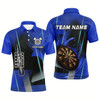 Goofygear Personalized Darts Polo 3D Printed Shirts For Men Custom Blue Darts Team Jersey