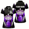 Goofygear Purple Bowling Shirt For Men Bowling Jersey With Team Bowling Polo Style 1