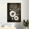 Canvas Wall Art Featuring Dandelion White Butterfly And The Message Today Only Happens Once Make It Christian Gift
