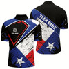 Goofygear Personalized Archery Texas Flag Vintage Style Men Quarter-Zip Shirts, Texas Archery Shirts