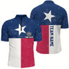 Goofygear Customized Grunge Texas Archery Men Quarter-Zip Shirts, Best Patriotic Texas Flag Shirts