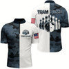 Goofygear Custom Name Bowling Shirts Camo Bowling Team Jersey Men & Bowling Quarter-Zip Shirt