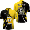 Goofygear Funny Stroke It Don'T Poke It Men Quarter-Zip Shirts Custom 9 Ball Pool Billiard Jerseys