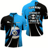 Goofygear Funny Stroke It Don'T Poke It Men Quarter-Zip Shirts Custom 10 Ball Pool Billiard Jerseys