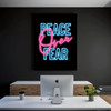 Inspirational Canvas Art Featuring The Message "Peace Over Fear" With A Christian Religious Theme For Comfort And Hope