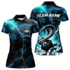 Goofygear Blue Thunder Lightning Custom Cobra Snake Women Polo Bowling Shirts With Pocket