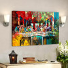 Last Supper Graffiti Art Jesus Canvas Poster Last Supper Wall Art Christian Home Decor Religious Wall Art Canvas