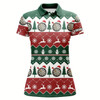 Goofygear Christmas Tree Snowflakes Women Darts Polo Shirt Custom Christmas Darts Shirt For Women