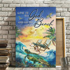 Turtle Give It To God And Go To The Beach Christian Canvas Prints Faith Canvas Bible Verse Art For Calm And Peaceful