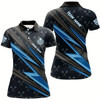 Goofygear Personalized Blue Darts Jerseys Polo Shirts For Women Custom Name Team League Darts Shirts