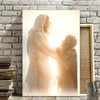 Holding Hands With Jesus: Wall Art Christian Canvas Prints Faith Canvas Gift For Christians Seeking Comfort And Strength