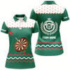 Goofygear Personalized Darts Christmas Green Polo Shirt Custom Darts Shirt For Women Dart Jersey