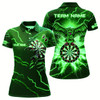 Goofygear Personalized Thunder Green Eagle Dart Polo Shirts Custom Dart Shirts For Women Dart Team Shirts