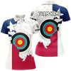 Goofygear Personalized 3D Texas Archery Target Women Polo Shirts Custom Texas Flag Shirts For Patriotic Archer