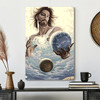 The Hands Of Him Holding The Planet Earth Canvas Wall Art For Spiritual Reflection And Faith