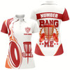 Goofygear Bang Me Womens Disc Golf Shirts, Red White Customized Polo Shirt For Womens, Disc Golf Disc
