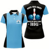 Goofygear Women Bowling Polo Shirts Custom Vintage Blue And Black Does This Shirt Make My Balls Look Big
