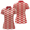 Goofygear Canadian Flag Vintage Maple Leaf Golf Polo Shirts Custom Patriotic Golf Shirts For Women