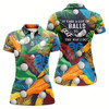 Goofygear Womens Golf Polo Shirt Custom Tropical Floral Golf Shirts It Takes A Lot Of Balls To Golf The Way I Do