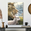 Lion Of Jesus Canvas Poster Featuring Christian Artwork And Scripture With Inspirational Canvas Painting For Wall Decor