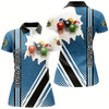 Goofygear Personalized Billiard Balls Blue Version Polo Shirts For Women, Best Custom Billiards Gifts Idea