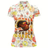 Goofygear Turkey Bird Thanksgiving Golf Polo Shirt Fall Pattern Custom Golf Tops For Women Golf Gifts