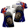 Goofygear Australia Flag Womens Darts Polo Shirt Custom Darts Shirt For Dart Lovers Dart Team Jersey