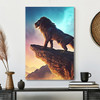 Lion 16 Jesus Canvas Artwork Featuring Poster And Painting With Scripture Verses For Faith Based Christian Wall Art