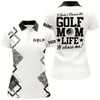 Goofygear Womens Golf Polo Shirt Custom I Didn'T Choose The Golf Mom Life It Chose Me, Funny Golf Shirt For Mom
